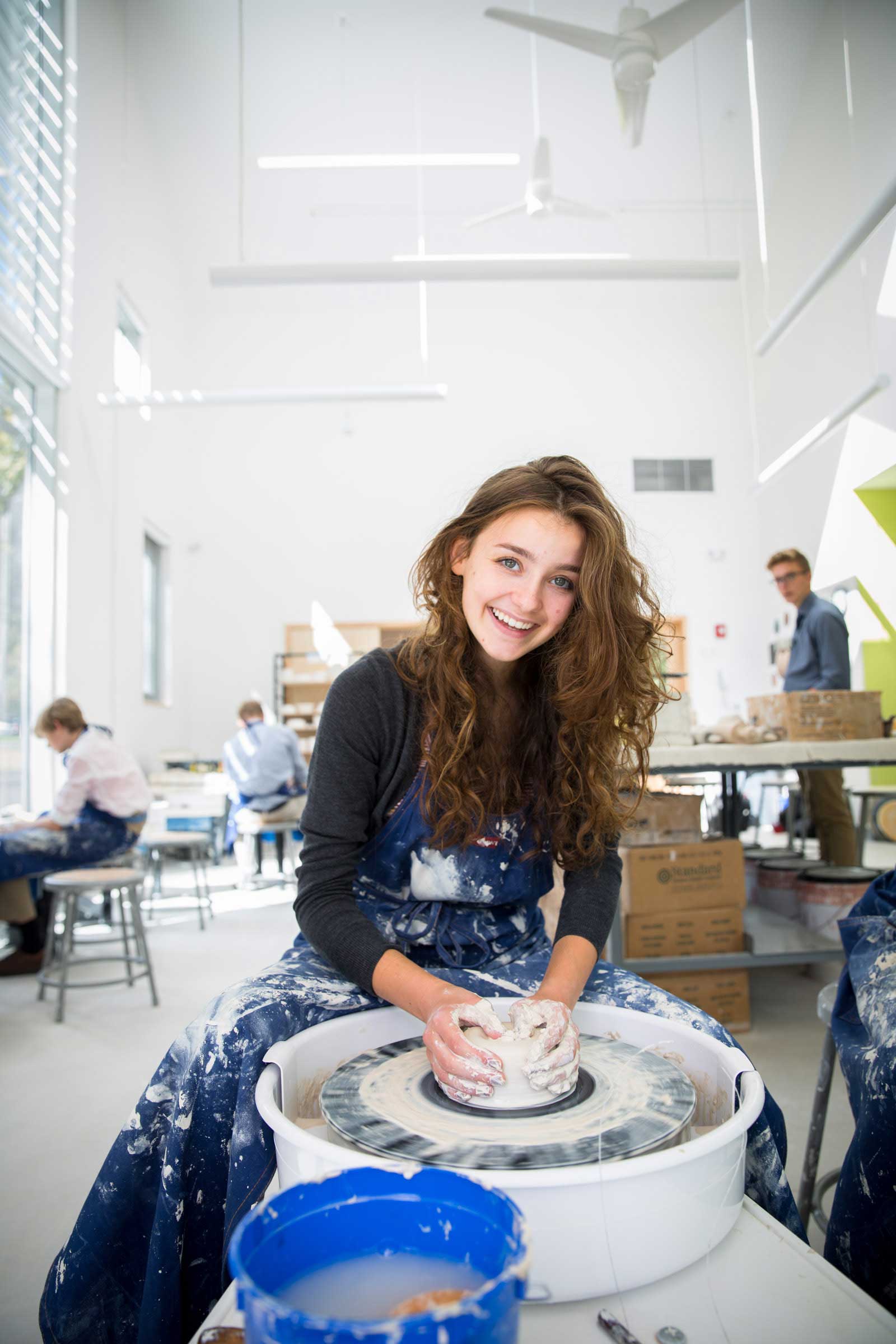 The ceramics studio at Forman School